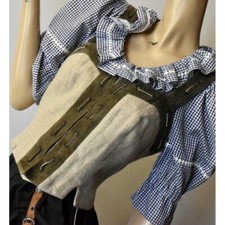 GILET CORPETTO tg.46  DONNA  PELLE LINO