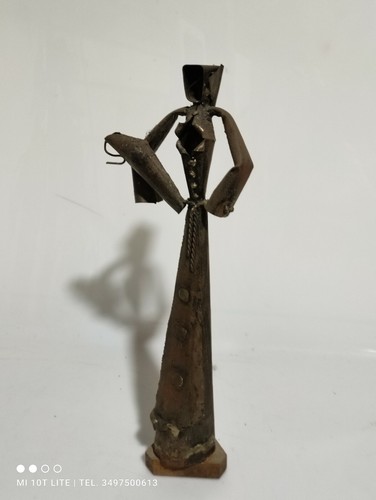 Scultura metallo patinato - metallo,