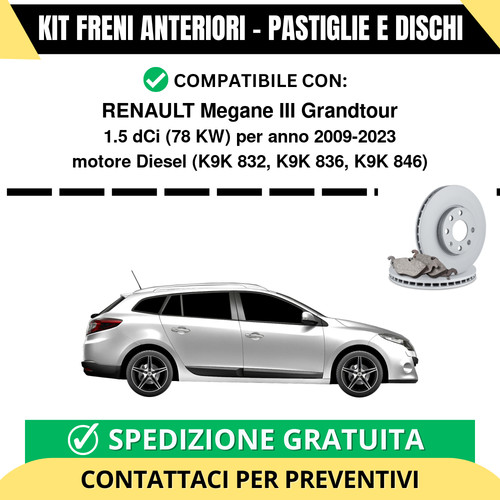 Kit freni anteriori pastiglie - freni, (pastiglie
