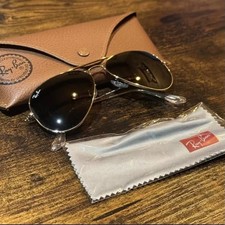 ray-ban aviator - oro-black - mai usato