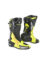 Bela Speedo2.0 Microfibre Uomo Moto Corsa Stivali Nero Gaillio Fluor CE Approuvé