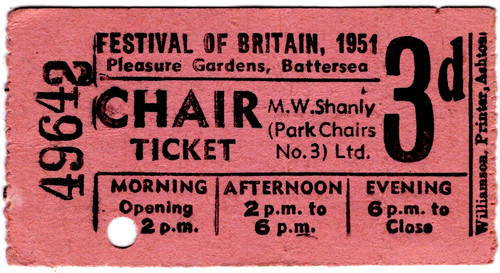 Chair ticket roll - chair,