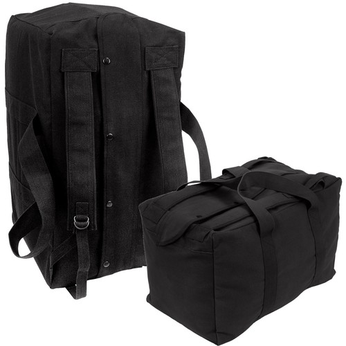 Borsa carico tattica nera - da,