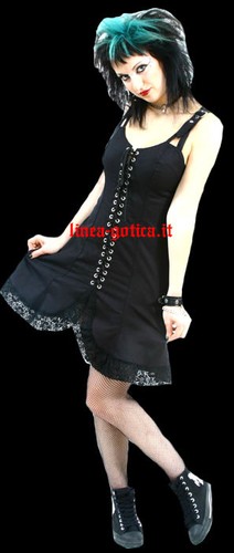 Vestito corto cotone - vestito, dark
