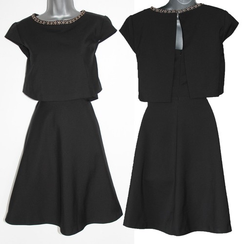 Monsoon nero crepe abito - nero,