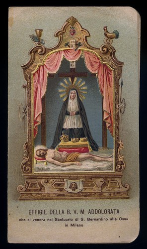Antico santino cromo holy - cromo-holy, card