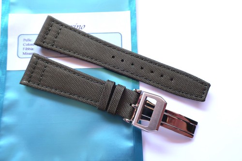 Strap 22mm green - 22mm, canvas