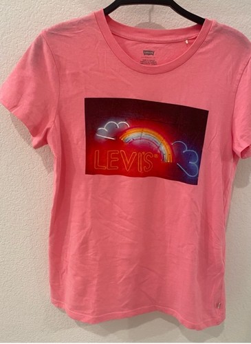Shirt levi rosa con - t-shirt,