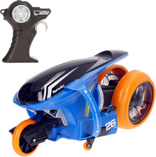 Tech RC Moto Radiocomandata, Cyklone, Giri a 360°, Con Luce, 2.4 Gh.Z, 6 Funzion