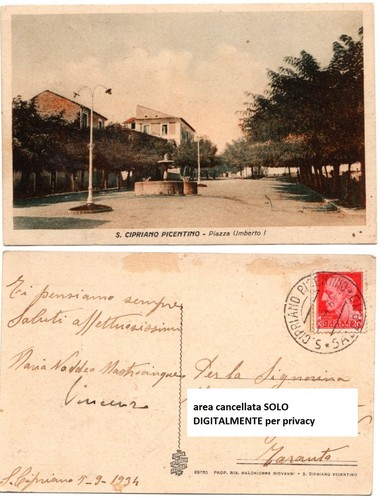 Cartolina rara cipriano - cartolina,