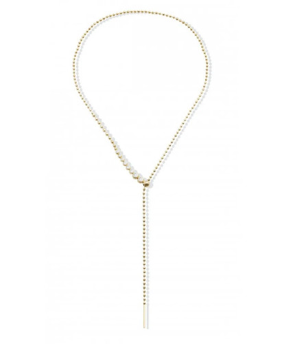 Collana donna acciaio dorato - donna,