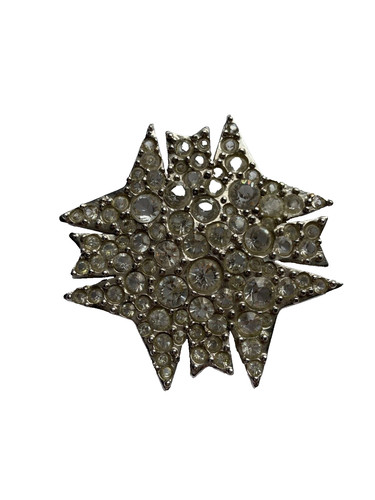 Broche chanel sertie - chanel, strass