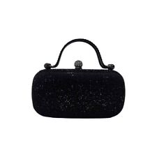 Borsetta Donna Con Strass Pochette Rigida Clutch Da Sera Cerimonia Elegante