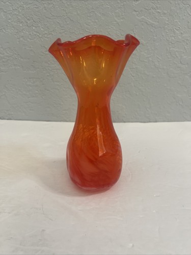 Vaso vintage rosso arancione - rosso,,