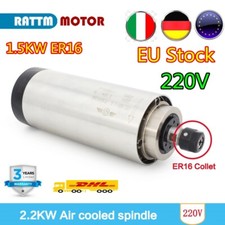 〖IT〗 1.5KW Air Cooled Spindle Motor ER16 24000rpm 400Hz 80mm 220V for CNC Router