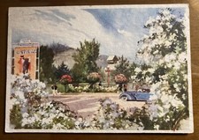 Salsomaggiore (Parma) - Viale Romagnosi -  Acquerello pittore Aldo Raimondi