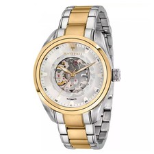 Maserati Traguardo – Orologio Uomo Automatico Bianco e Oro (R8823112004)