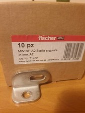FISCHER MW SP Staffa Angolare in inox A2 (10 Pz.)