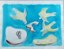 Aldo Turchiaro, Opera Unica, Acquarello Su Carta, 56x43cm