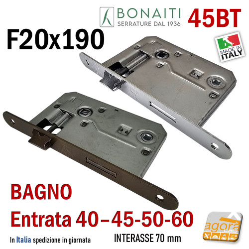 Serratura porta interna - interna, 45t