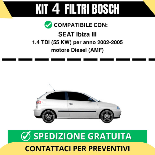 Kit filtri bosch - kit, seat