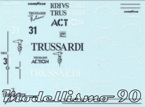Decal trussardi - decal, 1/43