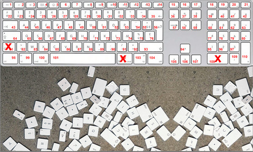 Touche clavier usb filiare - clavier,
