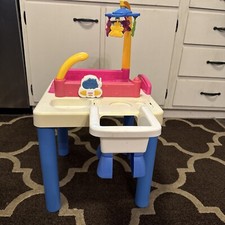 Raro!! Tavolo da gioco vintage Fisher-Price Little mommy, bagno, seggiolone e letto