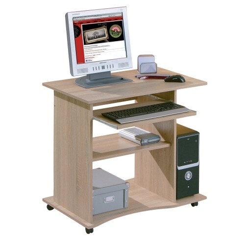 Kit scrivania portapc rovere - scrivania,