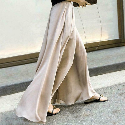 Pantaloni donna raso chiffon