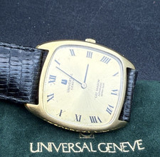 Universal geneve gilt shadow automatic ultra slim vintage cal 2-66 micro rotore