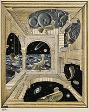 Stampa d'arte Maurits Cornelis Escher: Altro Mondo 22x30 Qualità Archivio