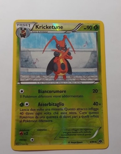 Kricketune carte pokemon - 4/99,