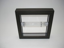 LAMPADA DA PARETE QUADRO WOOD A22 EBANO METAL SPOT