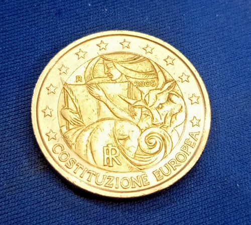 Moneta commemorativa euro - moneta,