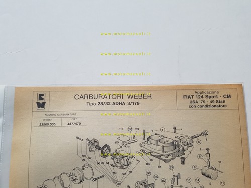 Weber carburatore adha - 28-32,