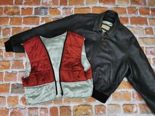 Redskins Aviatore Pilota G1 Giacca IN Pelle + Gilet Territoire Air TG: XL Tip