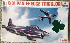 Kit modellino plastica ESCI scala 1/48 G91 Pan Frecce Tricolori #4028 *ST Italia