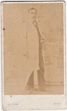 foto photo cdv medico con camice ed ombrello in posa by Charles Joseph Migurski 