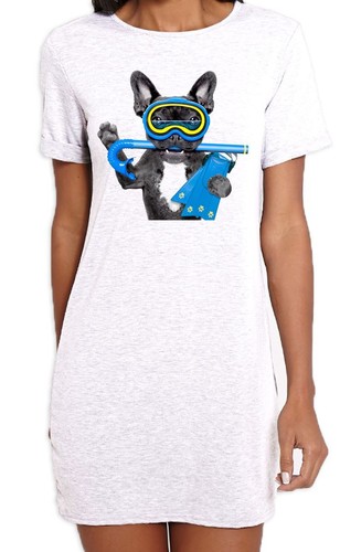 Bulldog francese scuba diver - scuba,