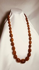 Amber Olive Necklace