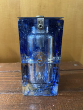 Lampada Albano Poli Poliarte Blue Vetro Murano Anni 60 Vintage Lampada Parete