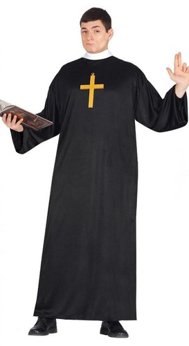 Costume prete tonaca nera - tonaca,