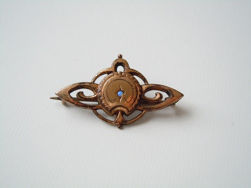 Biedermeier spilla placcato - placcato, in