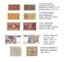 1  2 5 10 1000 AM LIRE  BUONO