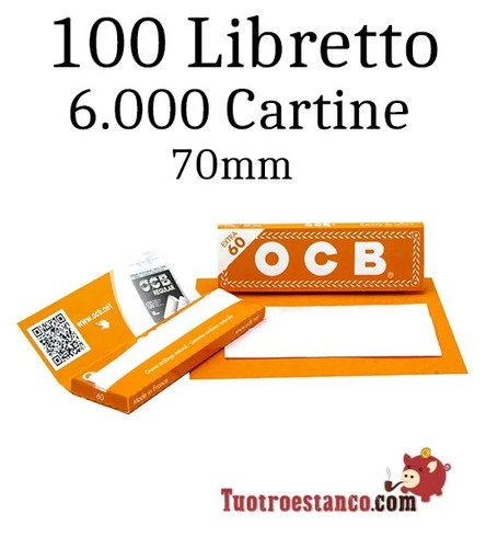 Pack due cartine ocb arancioni - due,