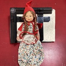 Lenci,CAPPUCCETTO ROSSO,spettacolare,porta Pigiama,doll Italy, Antique,very Rare