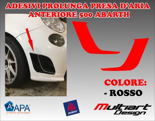 Adesivo abarth presa - abarth, d'aria