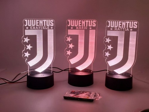 Lampada plexiglass juve calcio - lampada,