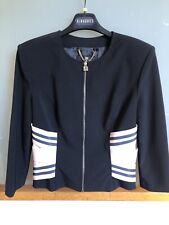 Elisabetta Franchi giacca originale Nera Rosa Tg46